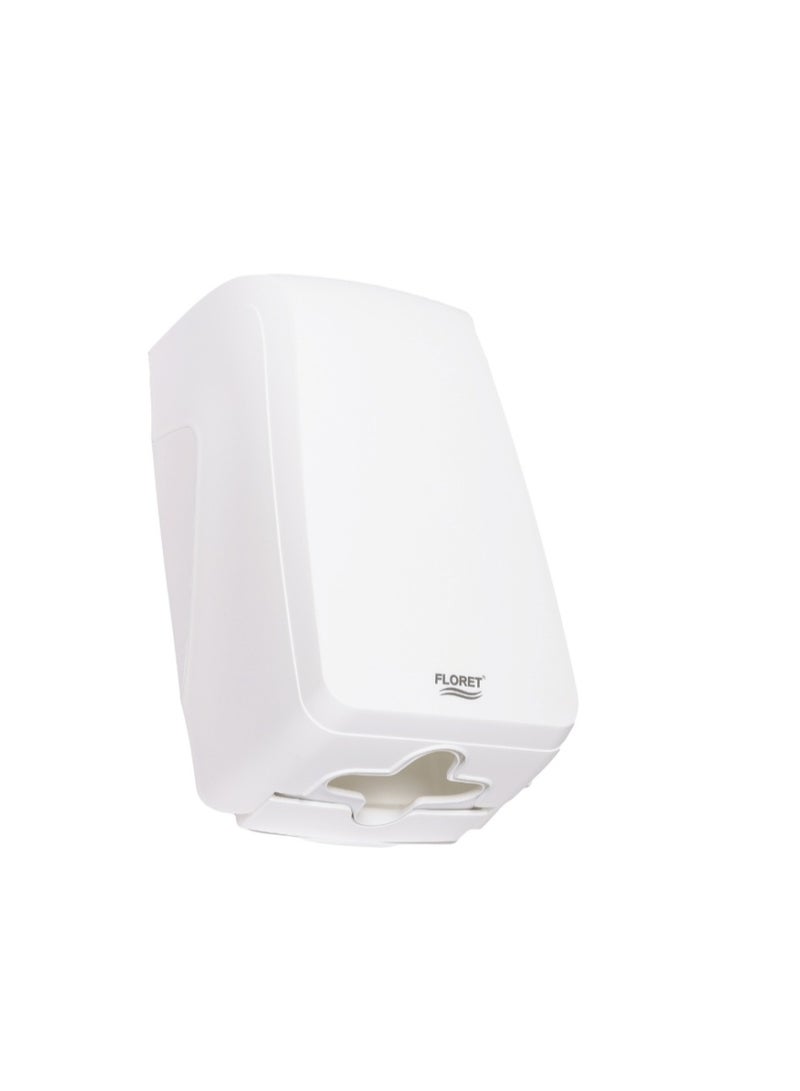 فلوريت حامل مناديل الحمام أبيض - Image 2